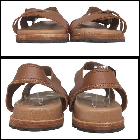 Kamik Sadie Sandals Womens 7 Brown Strappy Boho Buckle Peep Toe Adjustable - Picture 5 of 13